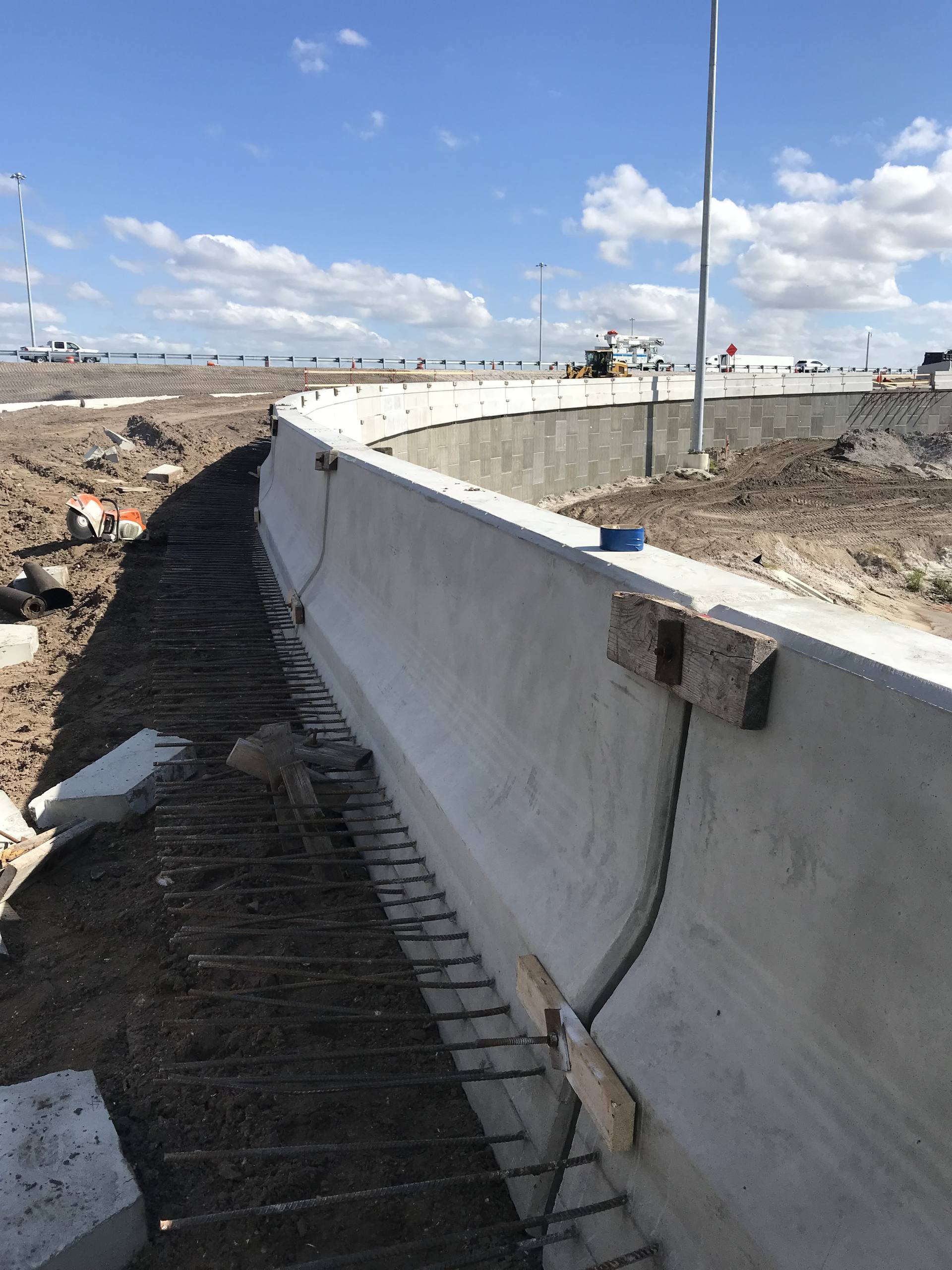 Gravity wall construction