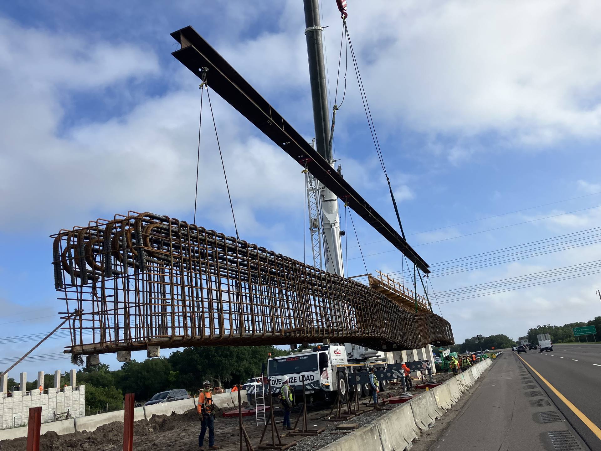 Bridge reinforcement work